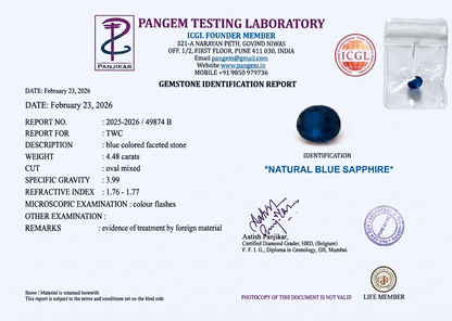 Blue Sapphire - 4.48 Carats
