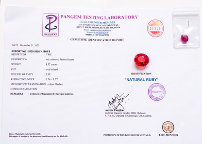 Ruby - 8.32 Carats